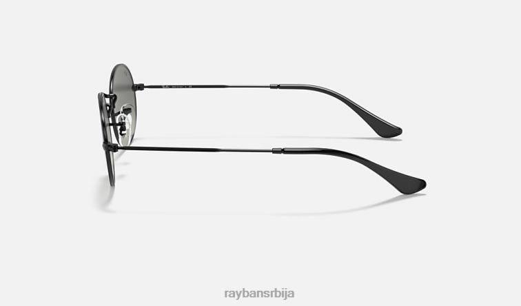 Ray-Ban овална равна сочива P0HP757 наочаре за сунце полирана црно/сива мушкарци