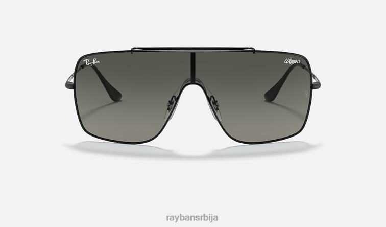 Ray-Ban крила ии P0HP777 наочаре за сунце полирана црно/сива мушкарци