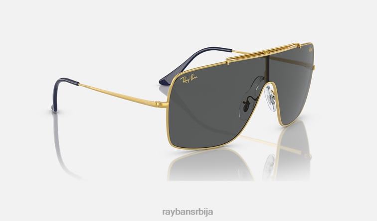 Ray-Ban крила ии P0HP780 наочаре за сунце полирано златно/сиво мушкарци