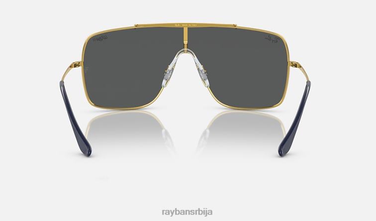 Ray-Ban крила ии P0HP780 наочаре за сунце полирано златно/сиво мушкарци