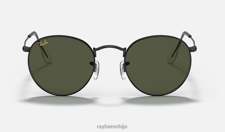 Ray-Ban округли метал P0HP784 наочаре за сунце полирана црно/зелена мушкарци