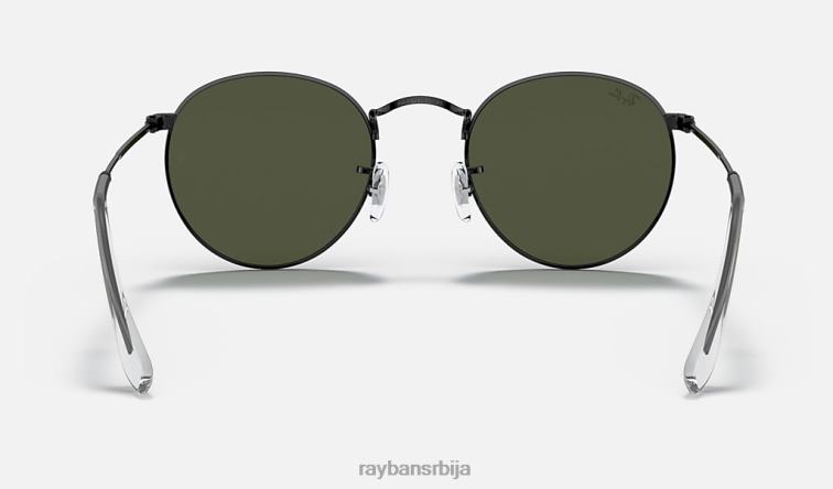 Ray-Ban округли метал P0HP784 наочаре за сунце полирана црно/зелена мушкарци