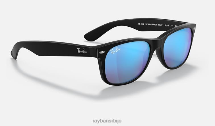 Ray-Ban нови путник блиц P0HP785 наочаре за сунце мат црна/плава мушкарци
