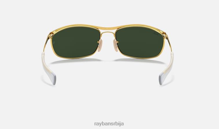 Ray-Ban олимпијац и делукс P0HP789 наочаре за сунце полирано златно/зелено мушкарци