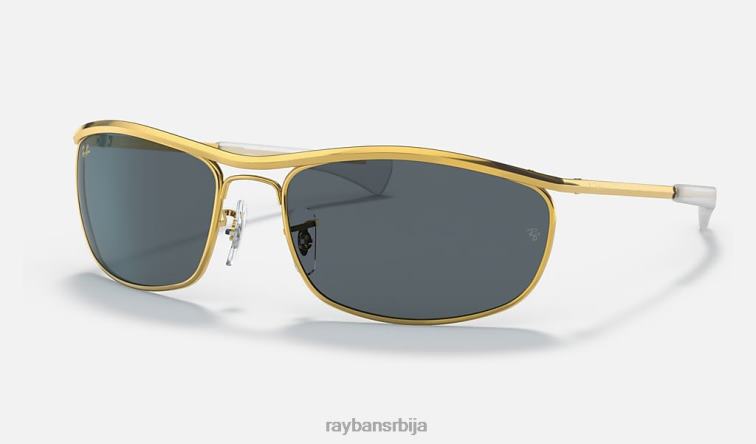 Ray-Ban олимпијац и делукс P0HP793 наочаре за сунце полирано златно/плаво мушкарци