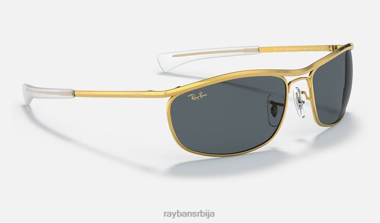 Ray-Ban олимпијац и делукс P0HP793 наочаре за сунце полирано златно/плаво мушкарци