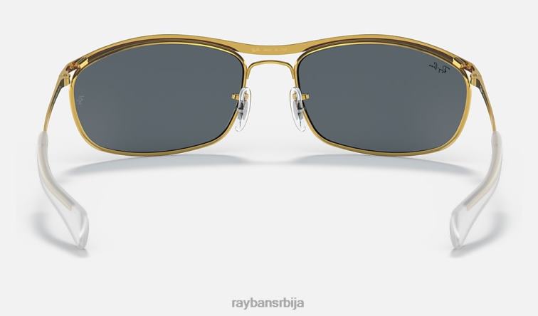Ray-Ban олимпијац и делукс P0HP793 наочаре за сунце полирано златно/плаво мушкарци