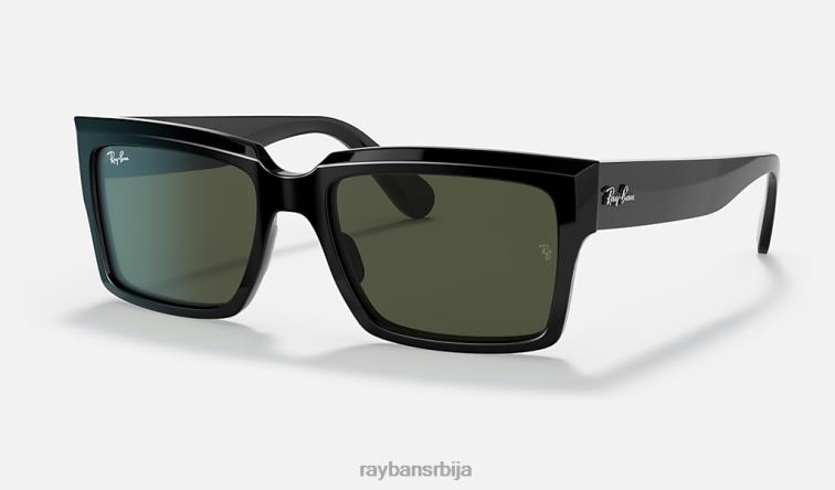 Ray-Ban Инвернесс P0HP811 наочаре за сунце полирана црно/зелена мушкарци