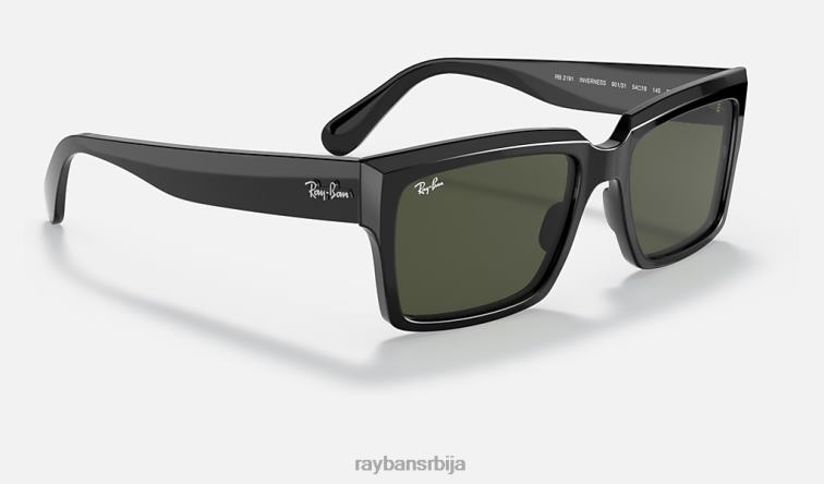 Ray-Ban Инвернесс P0HP811 наочаре за сунце полирана црно/зелена мушкарци