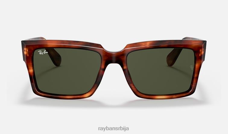 Ray-Ban Инвернесс P0HP814 наочаре за сунце углачана пругаста хавана/зелена мушкарци