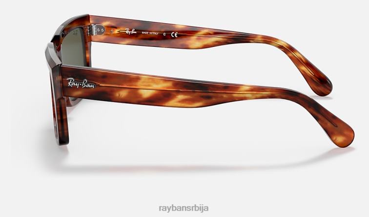 Ray-Ban Инвернесс P0HP814 наочаре за сунце углачана пругаста хавана/зелена мушкарци