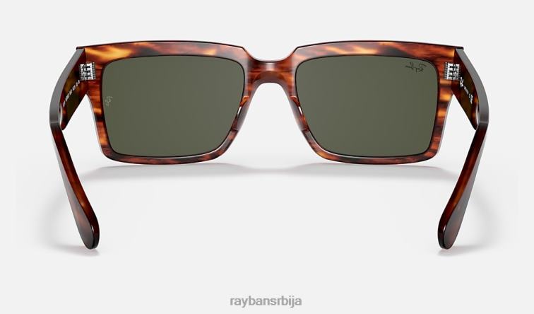 Ray-Ban Инвернесс P0HP814 наочаре за сунце углачана пругаста хавана/зелена мушкарци