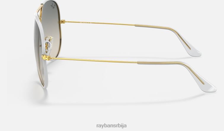 Ray-Ban авиатор легенда у боји P0HP819 наочаре за сунце полирана сива/светло сива мушкарци