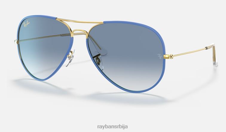 Ray-Ban авиатор легенда у боји P0HP821 наочаре за сунце полирана светлоплава/светлоплава мушкарци