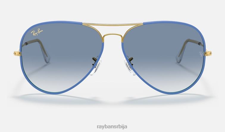 Ray-Ban авиатор легенда у боји P0HP821 наочаре за сунце полирана светлоплава/светлоплава мушкарци