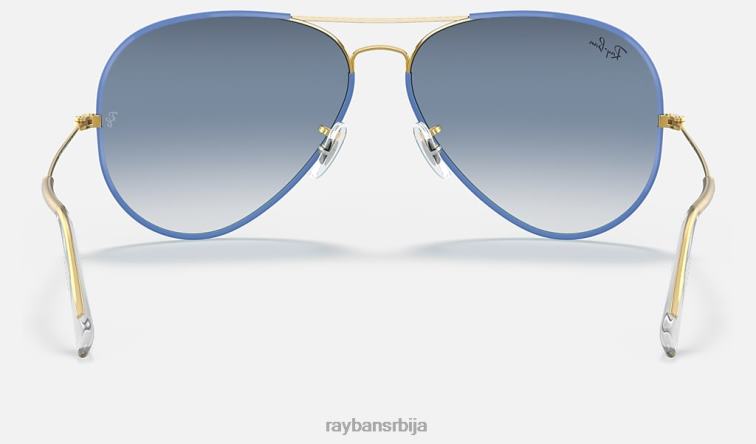 Ray-Ban авиатор легенда у боји P0HP821 наочаре за сунце полирана светлоплава/светлоплава мушкарци