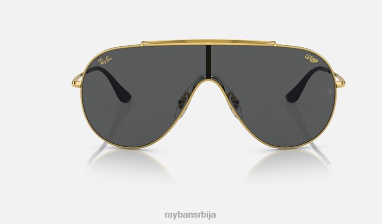 Ray-Ban крила P0HP828 наочаре за сунце полирано златно/сиво мушкарци