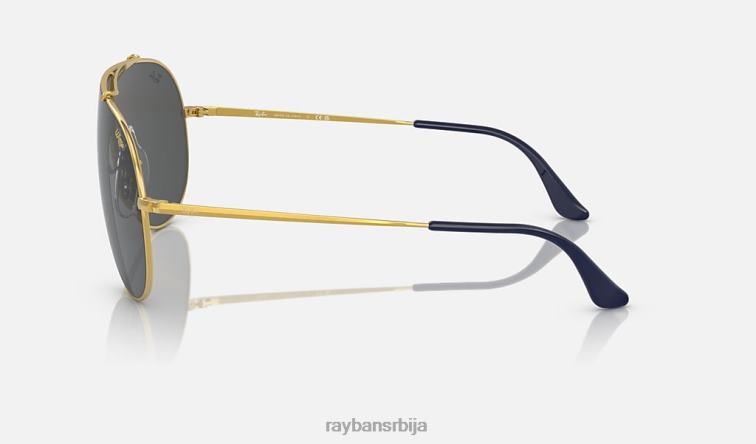 Ray-Ban крила P0HP828 наочаре за сунце полирано златно/сиво мушкарци