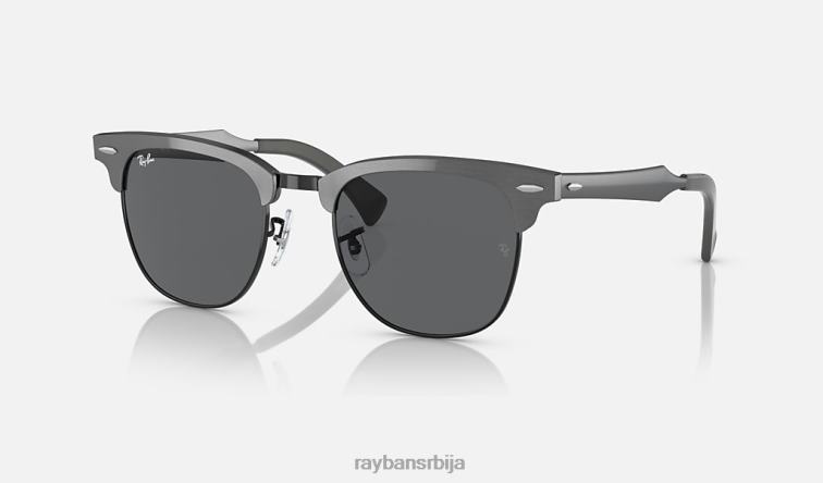 Ray-Ban цлубмастер алуминијум P0HP830 наочаре за сунце мат графит на црно/сиво мушкарци