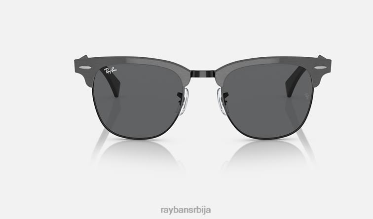 Ray-Ban цлубмастер алуминијум P0HP830 наочаре за сунце мат графит на црно/сиво мушкарци