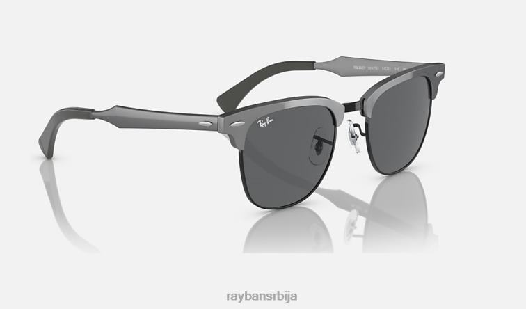 Ray-Ban цлубмастер алуминијум P0HP830 наочаре за сунце мат графит на црно/сиво мушкарци