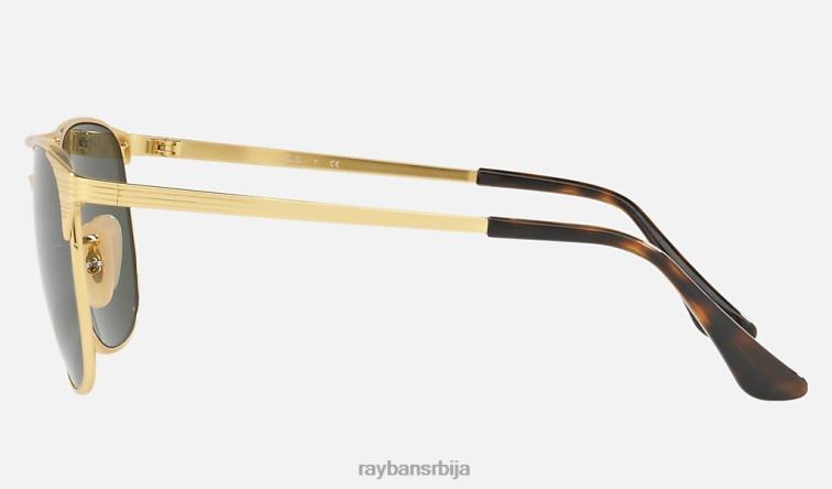 Ray-Ban печат P0HP833 наочаре за сунце полирано златно/зелено мушкарци