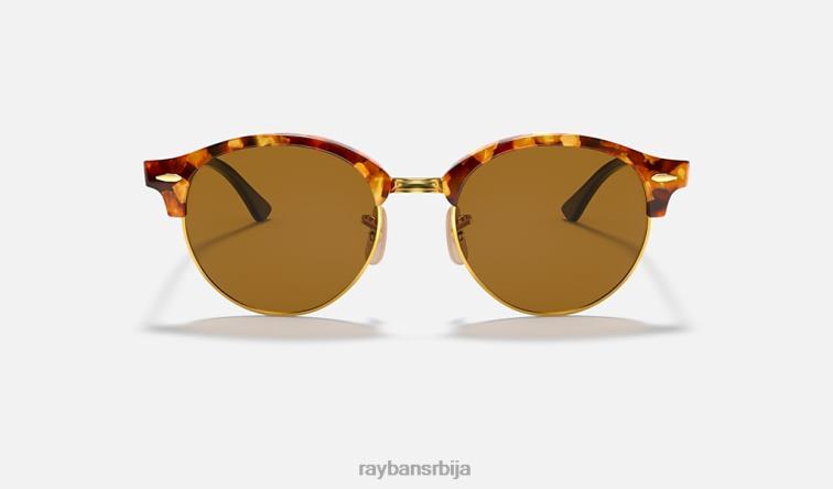 Ray-Ban цлуброунд цлассиц P0HP839 наочаре за сунце углачан браон хавана/браон мушкарци