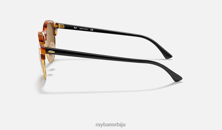 Ray-Ban цлуброунд цлассиц P0HP839 наочаре за сунце углачан браон хавана/браон мушкарци