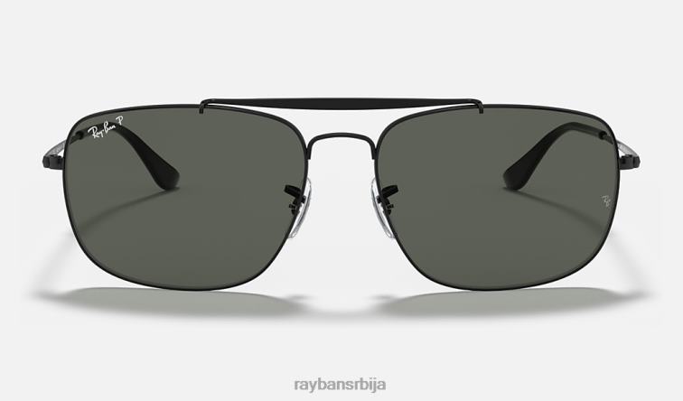 Ray-Ban пуковник P0HP857 наочаре за сунце полирана црно/зелена мушкарци