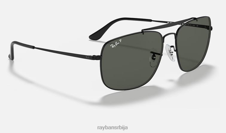 Ray-Ban пуковник P0HP857 наочаре за сунце полирана црно/зелена мушкарци