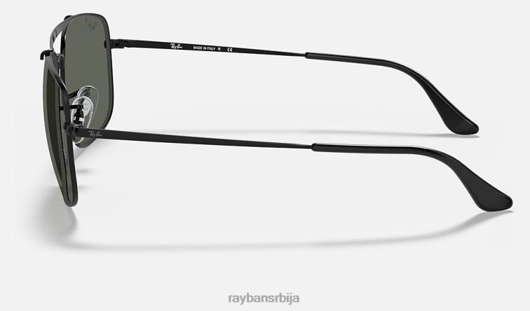 Ray-Ban пуковник P0HP857 наочаре за сунце полирана црно/зелена мушкарци