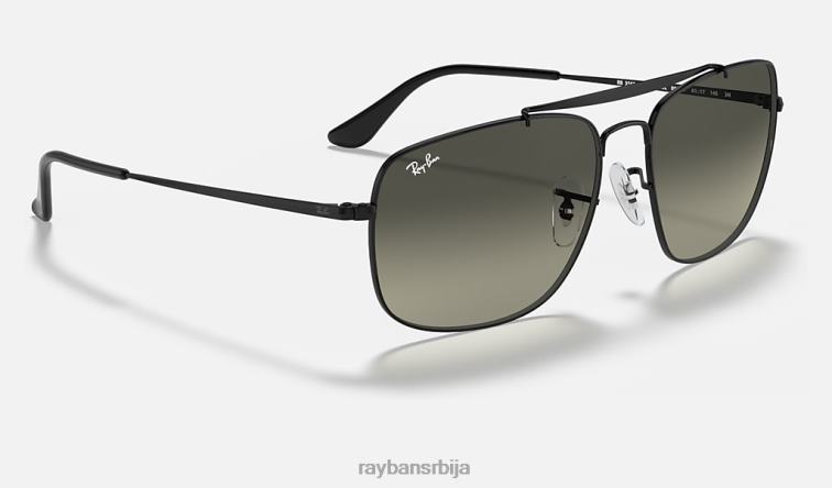 Ray-Ban пуковник P0HP859 наочаре за сунце полирана црно/сива мушкарци
