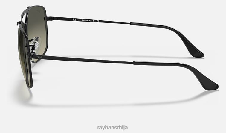 Ray-Ban пуковник P0HP859 наочаре за сунце полирана црно/сива мушкарци