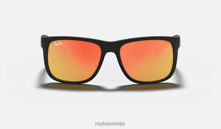 Ray-Ban Јустин мик боја P0HP85 наочаре за сунце мат црна/црвена мушкарци