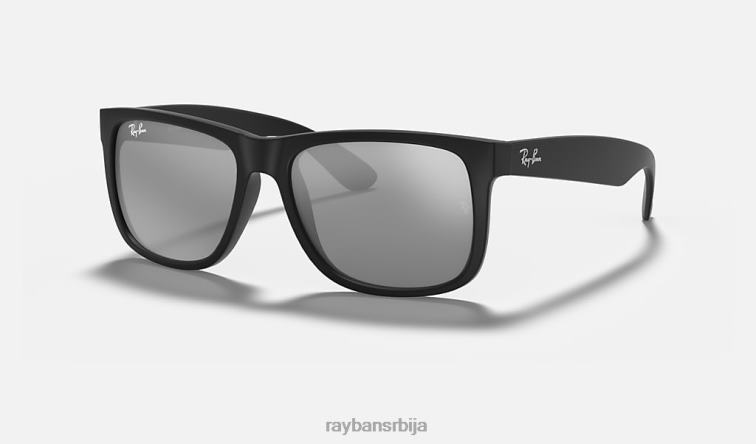 Ray-Ban Јустин мик боја P0HP86 наочаре за сунце мат црна/сива мушкарци