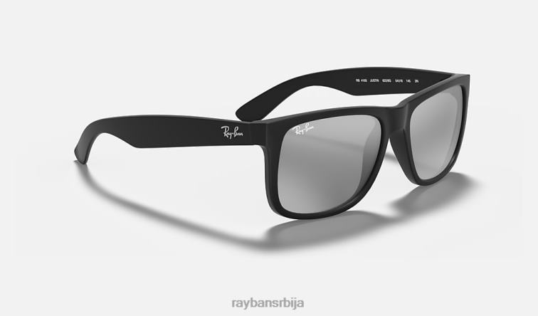 Ray-Ban Јустин мик боја P0HP86 наочаре за сунце мат црна/сива мушкарци