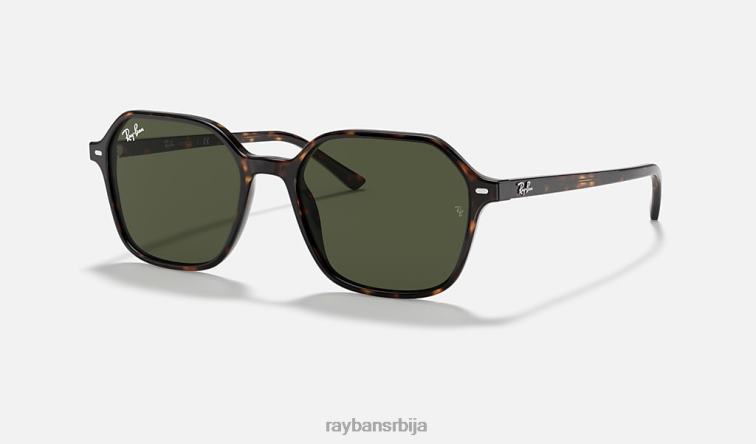 Ray-Ban јохн P0HP888 наочаре за сунце полирана корњача/зелена мушкарци