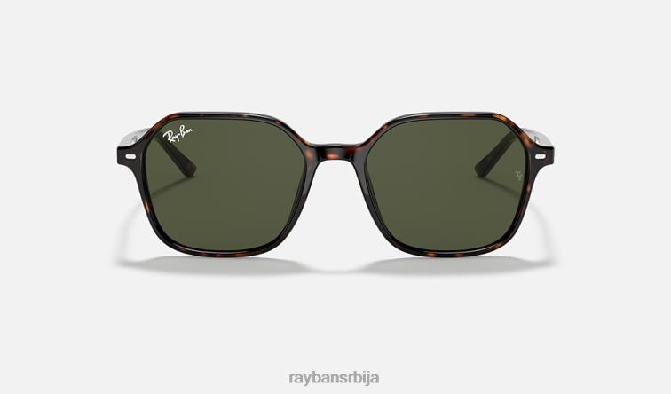 Ray-Ban јохн P0HP888 наочаре за сунце полирана корњача/зелена мушкарци