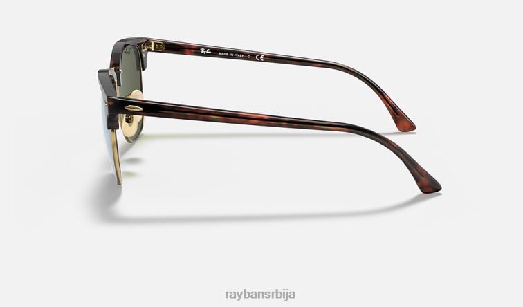 Ray-Ban цлубмастер блиц сочива P0HP891 наочаре за сунце мат хавана на злату/сребру мушкарци