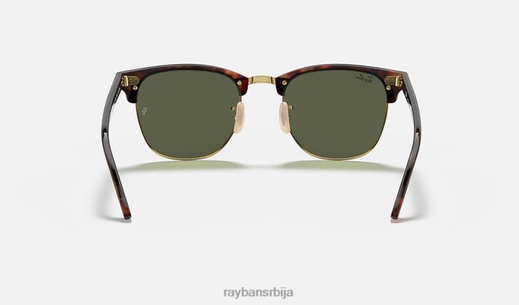 Ray-Ban цлубмастер блиц сочива P0HP891 наочаре за сунце мат хавана на злату/сребру мушкарци