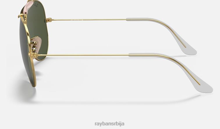 Ray-Ban стрелац P0HP892 наочаре за сунце полирано златно/зелено мушкарци