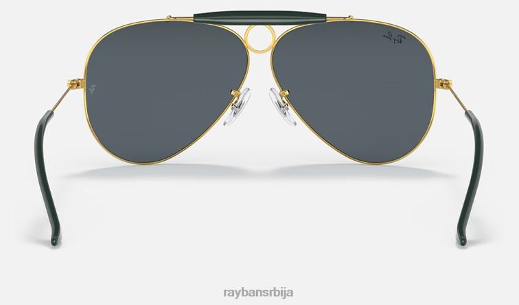 Ray-Ban стрелац P0HP893 наочаре за сунце полирано златно/плаво мушкарци