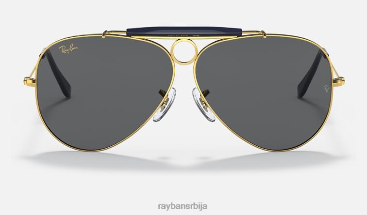 Ray-Ban стрелац P0HP894 наочаре за сунце полирано златно/сиво мушкарци