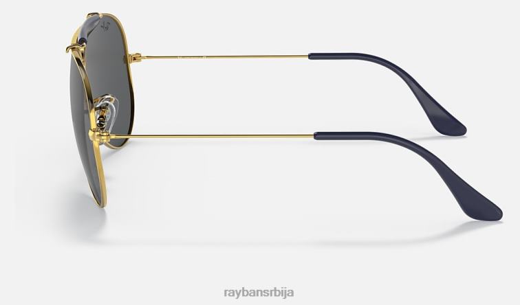 Ray-Ban стрелац P0HP894 наочаре за сунце полирано златно/сиво мушкарци