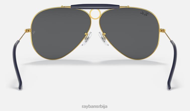 Ray-Ban стрелац P0HP894 наочаре за сунце полирано златно/сиво мушкарци