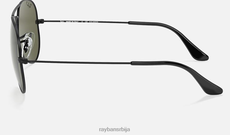 Ray-Ban авиатор цлассиц P0HP8 наочаре за сунце мат црна/зелена мушкарци