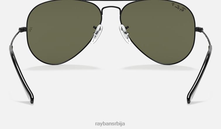 Ray-Ban авиатор цлассиц P0HP8 наочаре за сунце мат црна/зелена мушкарци