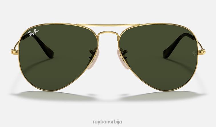 Ray-Ban авиатор хавана колекција P0HP901 наочаре за сунце полирано златно/зелено мушкарци