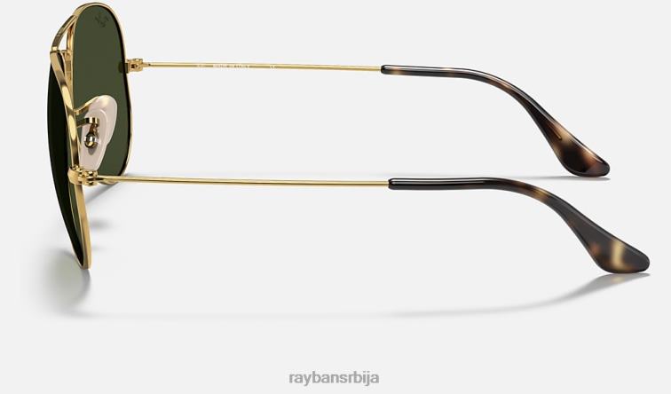 Ray-Ban авиатор хавана колекција P0HP901 наочаре за сунце полирано златно/зелено мушкарци