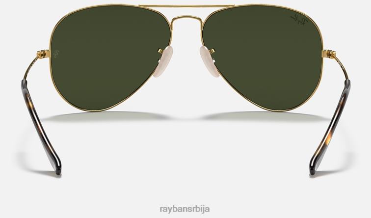 Ray-Ban авиатор хавана колекција P0HP901 наочаре за сунце полирано златно/зелено мушкарци